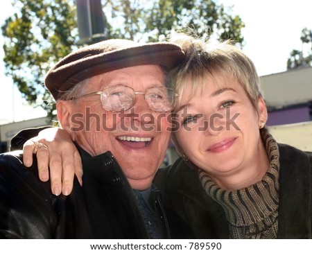 Young woman and her grandfather