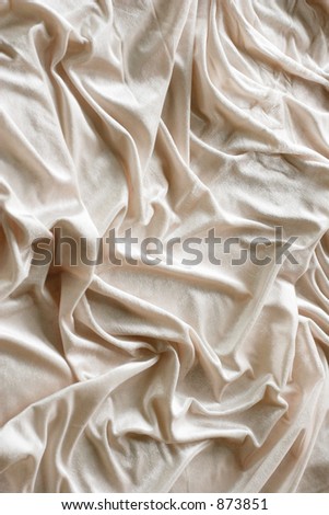 Wrinkled velvet fabric