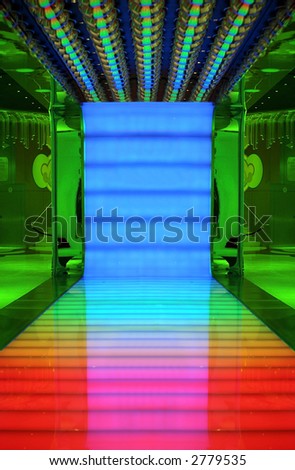 Abstract colorful background of a night club
