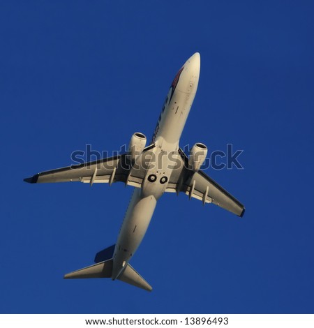 a plane in mid air