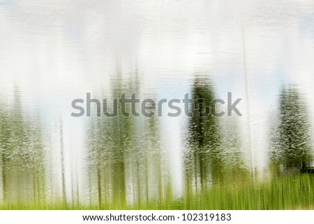 paint nature scenes with the camera and the reflection of water highlighting the texture and background
