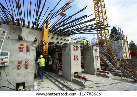 processes scene of civil engineering construction