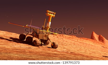 The Mars Rover Image On Mars