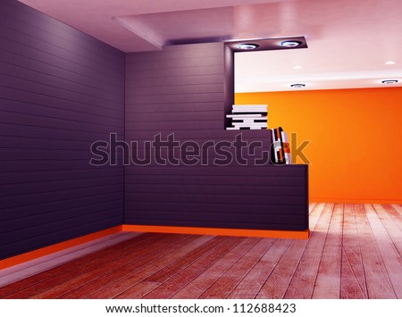 the creative partition in the room, rendering