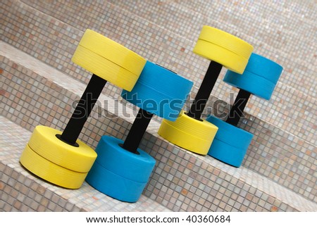 four dumbbell weights for water aerobics