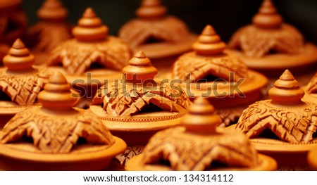 Shaker crafts, pottery of the Thai people