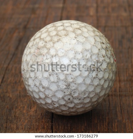Old golf ball
