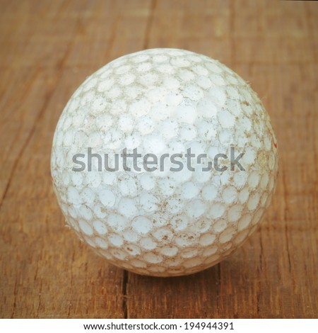 golf ball old vintage retro style