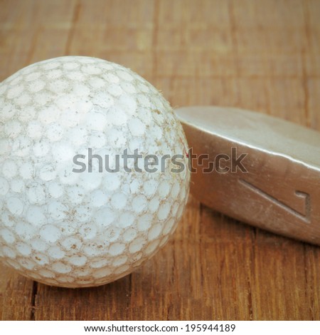 golf ball old vintage retro style