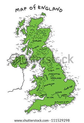 England Map Vector