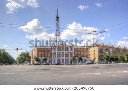 RUSSIA, TVER - July, 16.2014: Ancient building of municipal post office