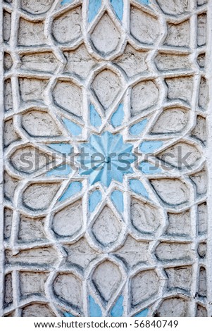 Decorative pattern on the wall of building