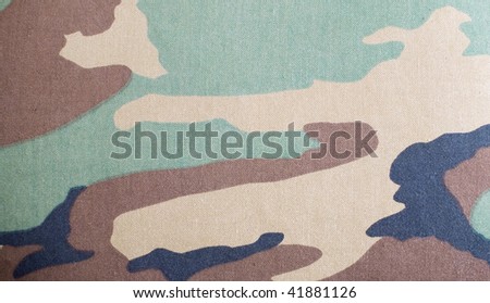 Military uniform texture of green, blue and brown colors
