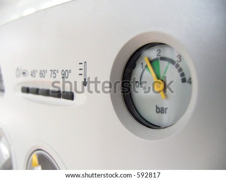 View of a home thermal plant pressure indicator