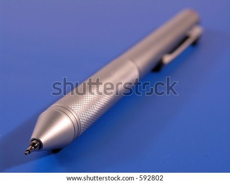 Metallic ball pen head macro