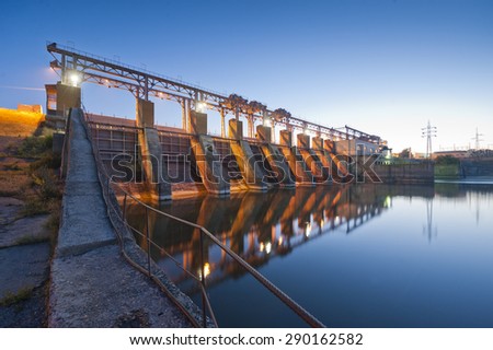 hydro Power Station,dam,sunrise