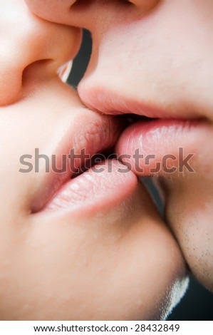 people kissing on lips. people kissing on lips in bed.