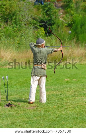 Archer Shooting Arrow