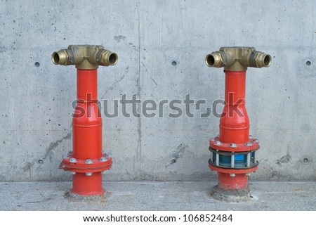 fire manifold for fire fighting near building