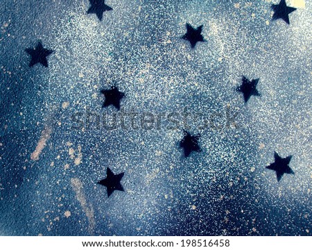 abstract art space background, stars and splash. hand made drawing. suitable for various designs and scrapbooking