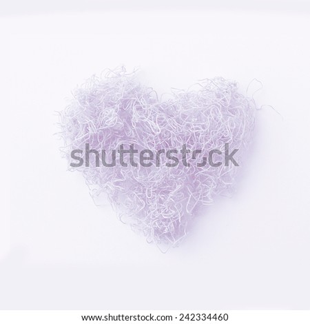 heart of tangled thread. suitable for art design and scrapbooking