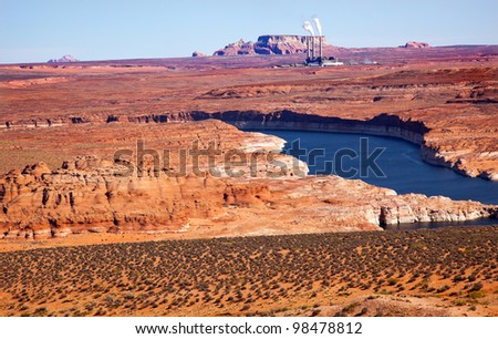 Navajo Generating Station Antelope Canyon Lake Powell Glen Canyon Recreation Area Page Arizona