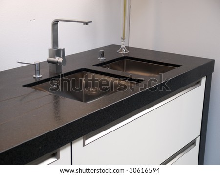 Details Of Modern Design Trendy Kitchen Sink With Water Tap Faucet ...