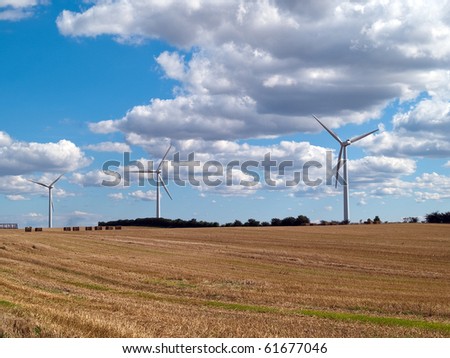 Alternative efficient energy modern turbine wind electricity mill