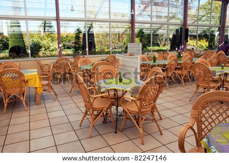 Open Coffee Shop on Open Air Beautiful Summer Cafeteria Cafe Coffee Shop Restaurant Bistro
