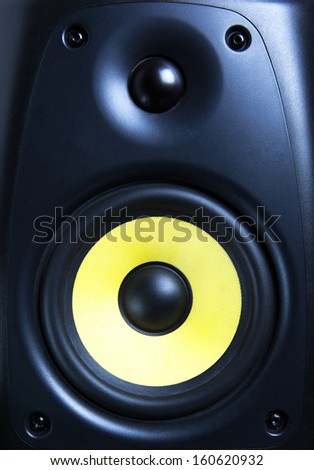 audio speaker close up