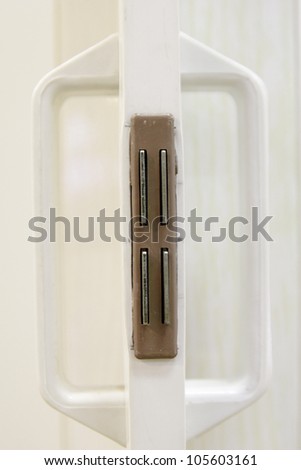 door handle and magnet