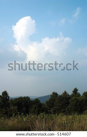 A landscape taken on the Blue Ridge Parkway in Virginia