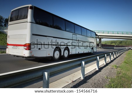 Bus on the road