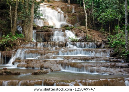 Pha Charoen tropical waterfall, Thailand
