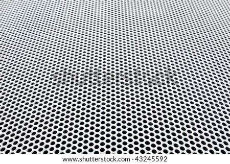 radiator metal grid diminishing perspective view