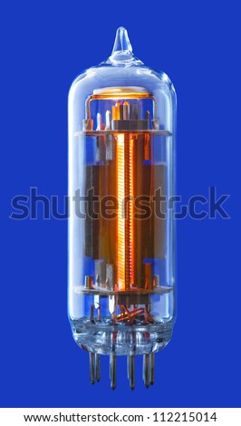 Vacuum electron tube (isolated with path)