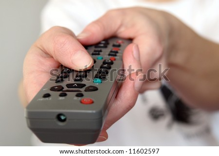Remote controller with black buttoms