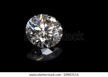 Diamonds On Black Background