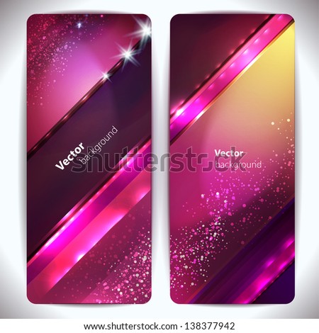 Set of abstract vector banners Set of abstract vector banners