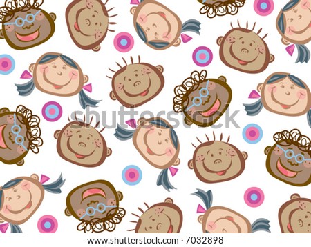 funny pictures for kids. funny kids pattern (vector