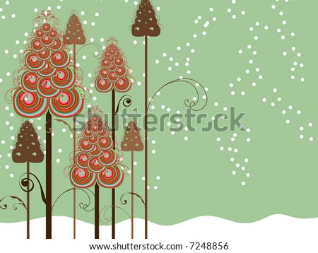 trees and flowers clipart. winter trees fatfatin Date