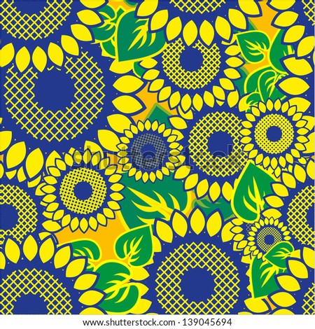 seamless wallpaper for holiday packages featuring flowers sunflower