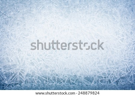 The background texture of blue ice. Icy pattern