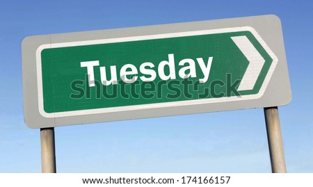 Tuesday week next or following day schedule concept for appointment or event in agenda