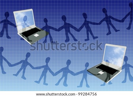 social media human chain