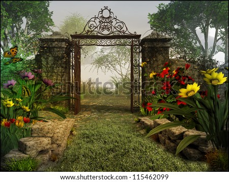 Gate to magic garden Gate to magic garden