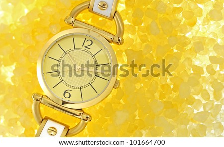 women\'s luxury gold wrist watch