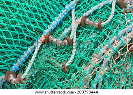 background of Rope and Netting, closeup
