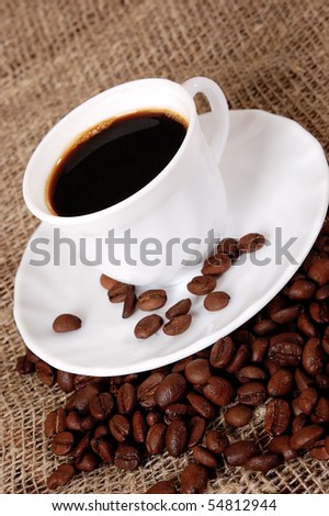 cup of coffee and Grain coffee