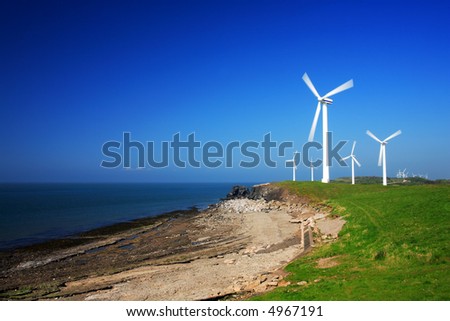 Wind farm on coast. More in my portfolio.
